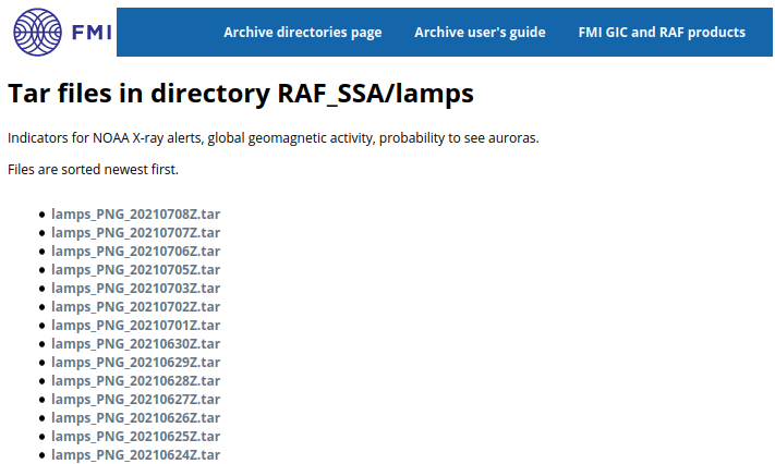 GESC archive lamps image